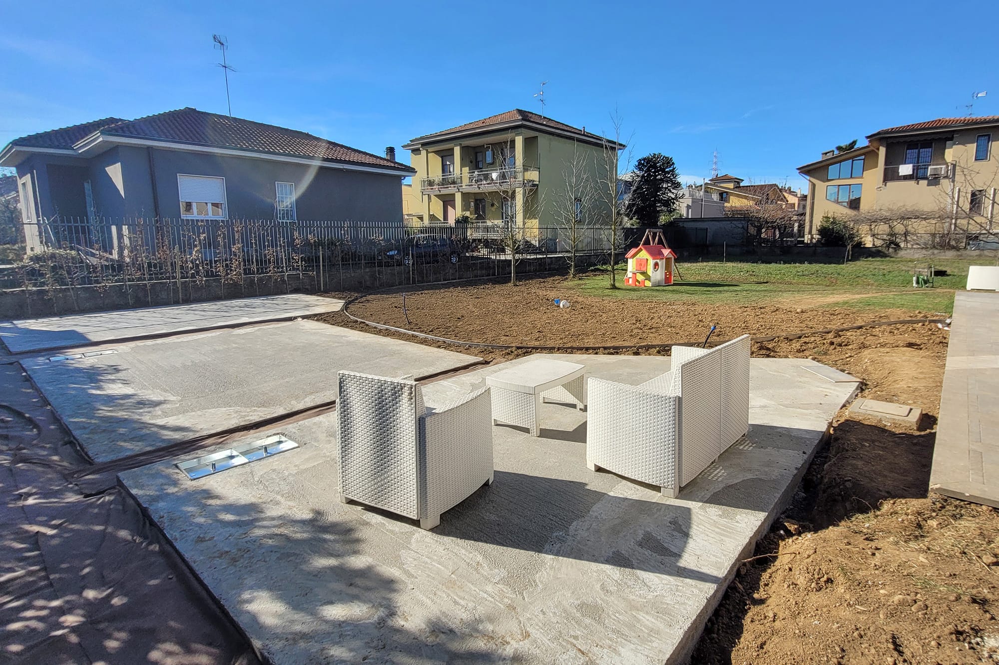 Giardino e impianto di irrigazione privato a Brugherio