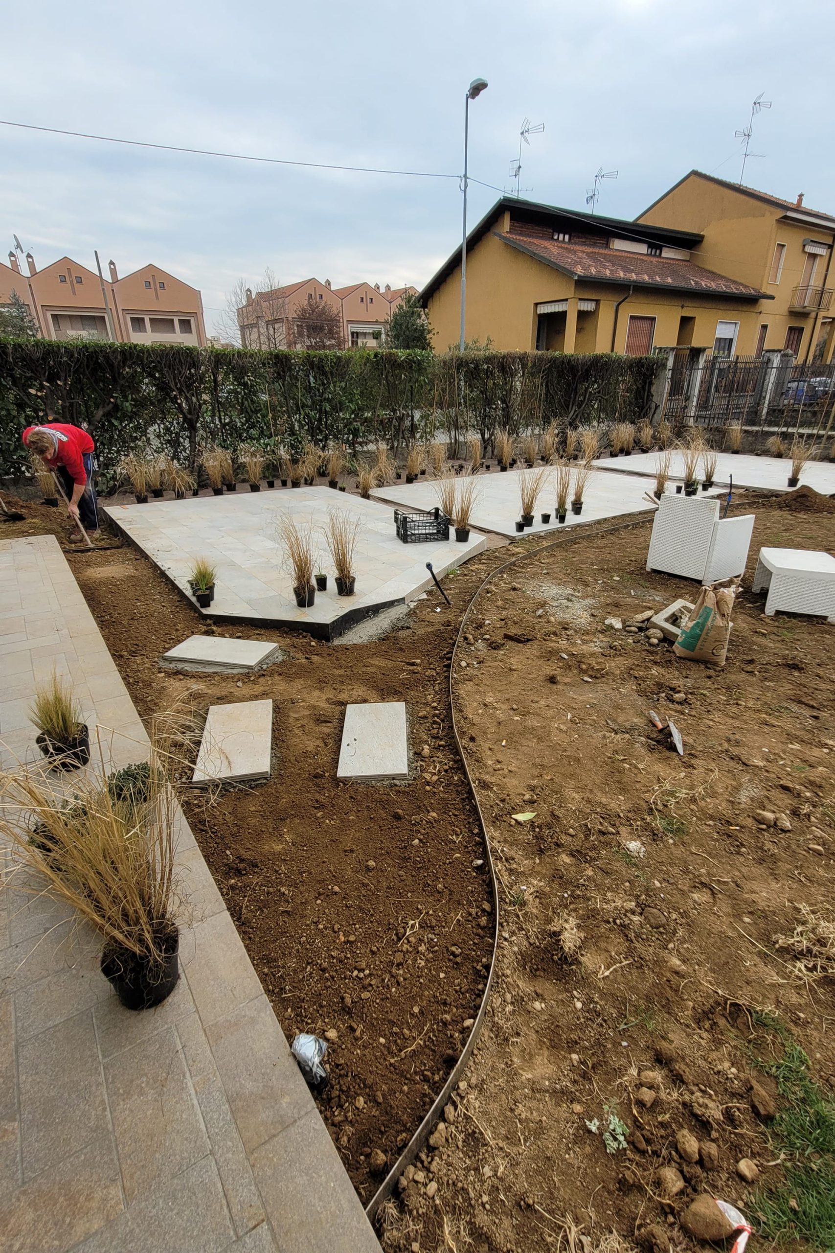 Giardino e impianto di irrigazione privato a Brugherio