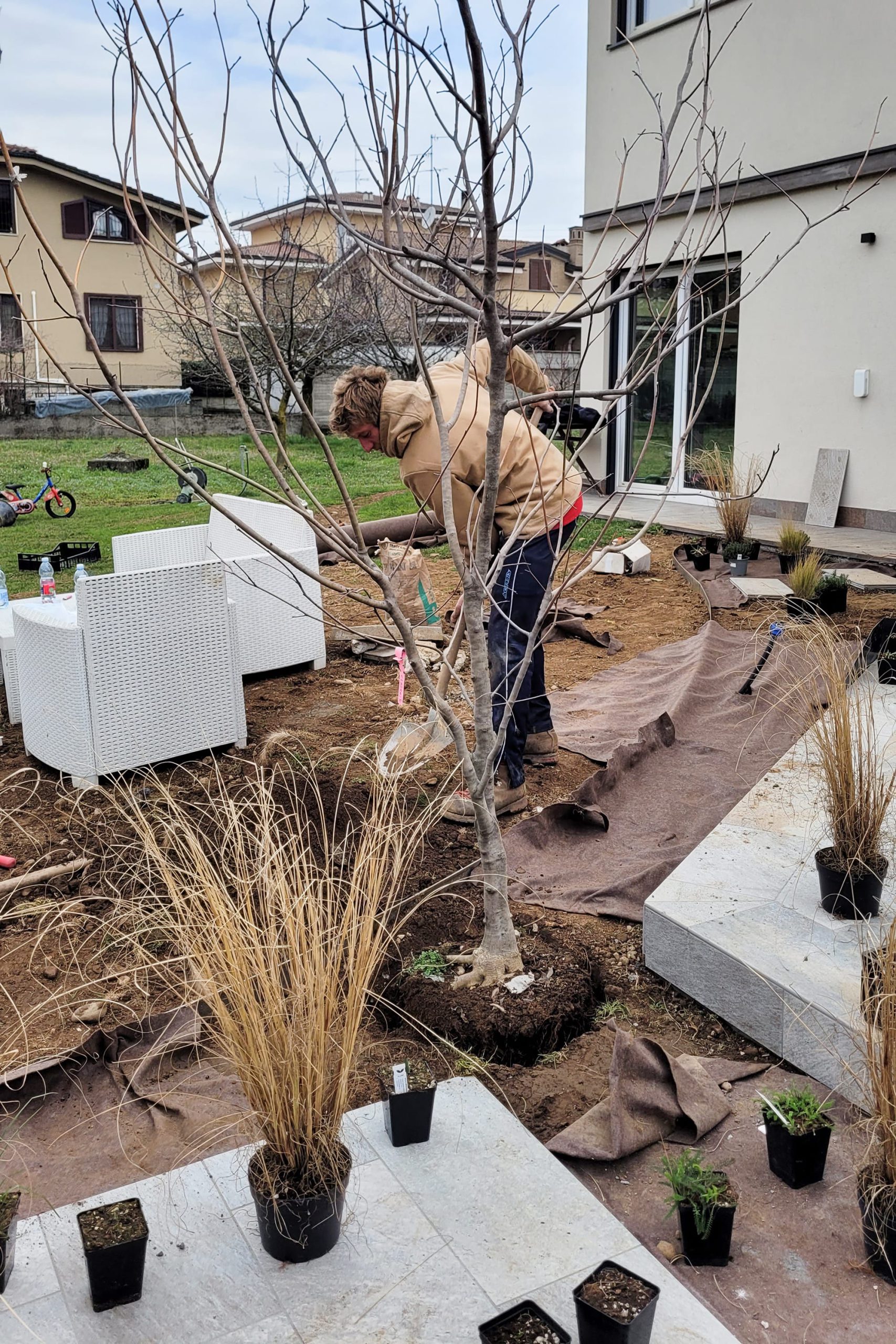 Giardino e impianto di irrigazione privato a Brugherio